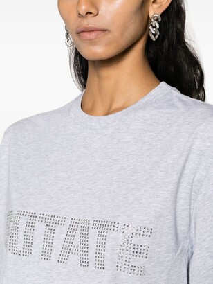 Rotate by Birger Christensen logo-embellished organic cotton T-shirt