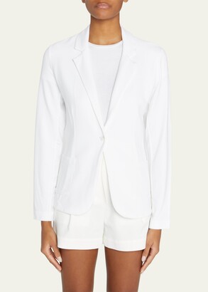 Majestic Filatures French Terry One-Button Blazer