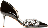 Thumbnail for your product : Webster Sophia Black Lace Miranda D'Orsay Heels