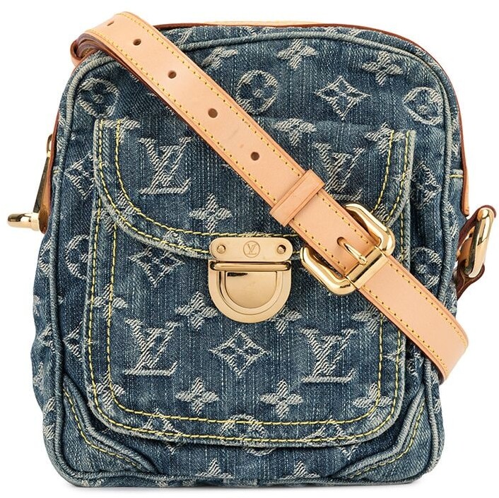 Louis-Vuitton-Monogram-Denim-Camera-Bag-Shoulder-Bag-Blue