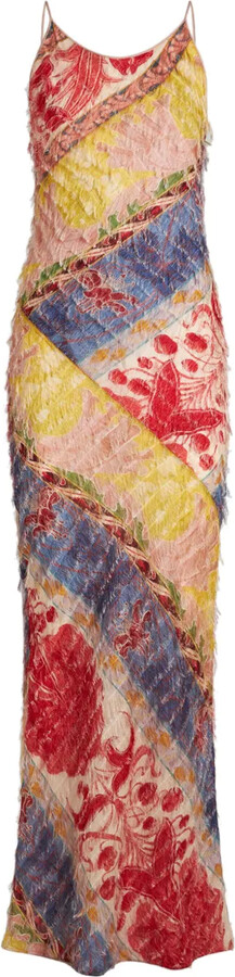Etro Floral-Print Silk-Blend Dress