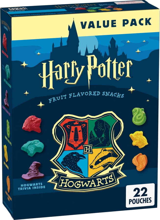 Harry Potter Fruit Flavored Snacks, Gluten Free, Value Pack, 17.6 oz, 22 Pouches