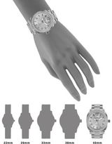 Thumbnail for your product : Peugeot Silvertone and Crystal Link Bracelet Watch