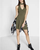 Thumbnail for your product : Express Cut-out Fit And Flare Choker Dress