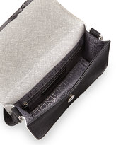 Thumbnail for your product : Danielle Nicole Colorblock Faux-Saffiano Crossbody Bag, White/Black