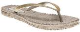 Thumbnail for your product : Ilse Jacobsen New Womens Natural Metallic Cheerful 01 Rubber Sandals Flats Slip