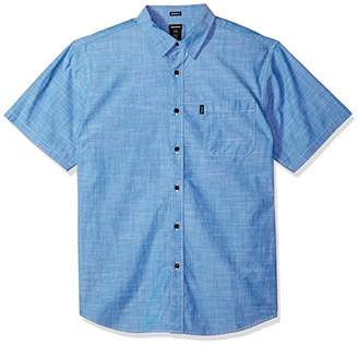 Dickies Men's Modern Fit Short Sleeve Chambray Shirt