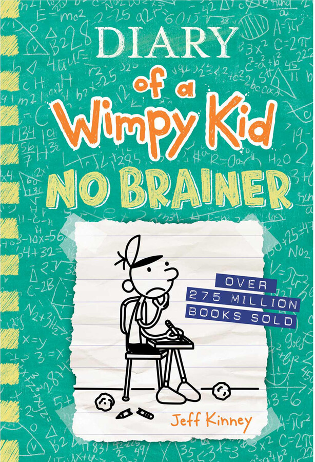 Jeff Kinney Diary of a Wimpy Kid: No Brainer - Book 18 of 19, Hardcover