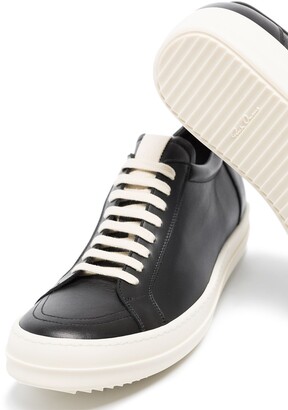 Rick Owens Low-Top Leather Sneakers
