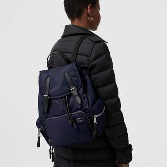 Burberry The Medium Rucksack in Puffer Nylon and Leather