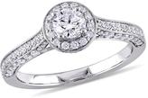 Thumbnail for your product : Julie Leah 1 CT TW Diamond 14K White Gold Halo Engagement Ring