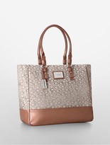 Thumbnail for your product : Calvin Klein Logo Jacquard Fabric Shopper Tote Bag