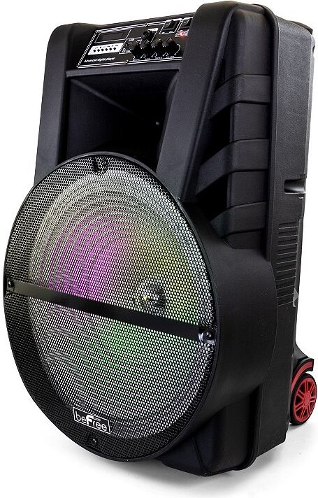 beFree Sound 15-Inch Bluetooth Portable Rechargeable Party Speaker with LED Lights