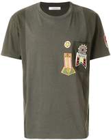 Thumbnail for your product : Valentino military embroidered applique T-shirt
