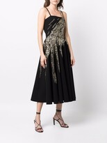 Thumbnail for your product : Loulou Beaded Flared Midi Dress