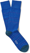 Thumbnail for your product : Paul Smith Patterned Cotton-Blend Socks