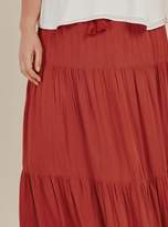 Thumbnail for your product : Evans Rust Tiered Maxi Skirt