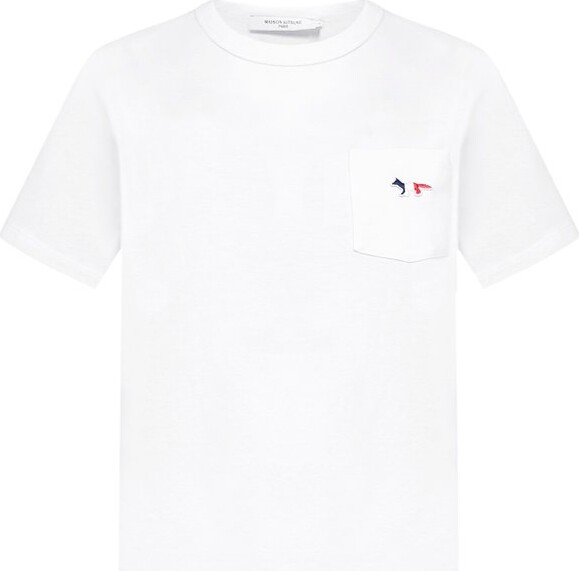 MAISON KITSUNÉ Tricolor Fox Patch T-Shirt - ShopStyle