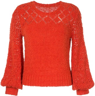 Onefifteen Bishop Sleeve Knitted Jumper