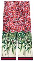 Thumbnail for your product : Gucci Rose Garden print silk pajama pant