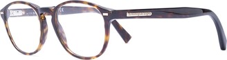Ermenegildo Zegna Tortoiseshell Round-Frame Glasses