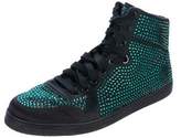 Thumbnail for your product : Gucci Crystal High-Top Sneakers