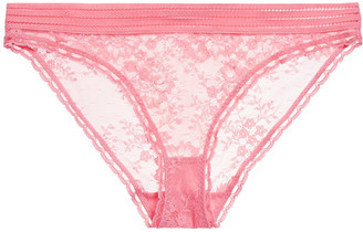 Stella McCartney Breast Cancer Awareness Stella Stretch-lace Briefs - Pink