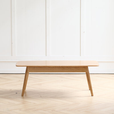 Corrigan Studio Plate Desk Coffee Table Width 120 X Depth 56 X Height 45 Cm Study Desk Work From Home Easy To Assemble Natural Wood With Storage Shelf Natural Writing
