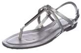 Thumbnail for your product : Tod's Leather Thong Sandals