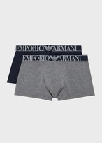 Thumbnail for your product : Emporio Armani Two-Pack Of Boxer Briefs With Logo Waistband