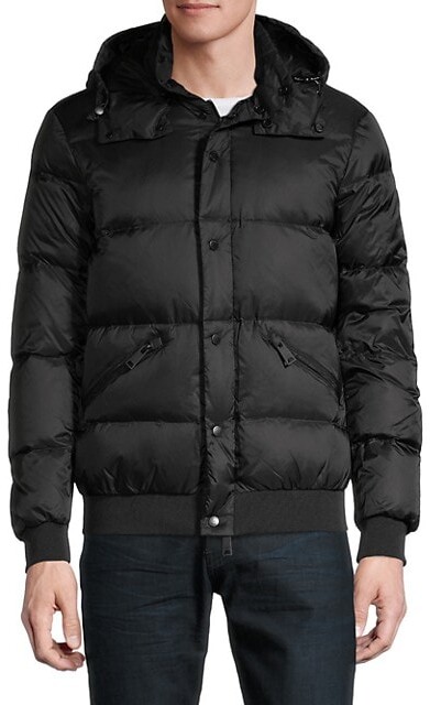 Armani Jeans Down Puffer Hooded Jacket - ShopStyle Outerwear