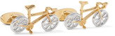 Thumbnail for your product : Paul Smith Racing Bike Gold and Silver-Tone Cufflinks