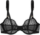 Thumbnail for your product : Stella McCartney Cameron Surfing stretch-mesh and crocheted lace underwired bra
