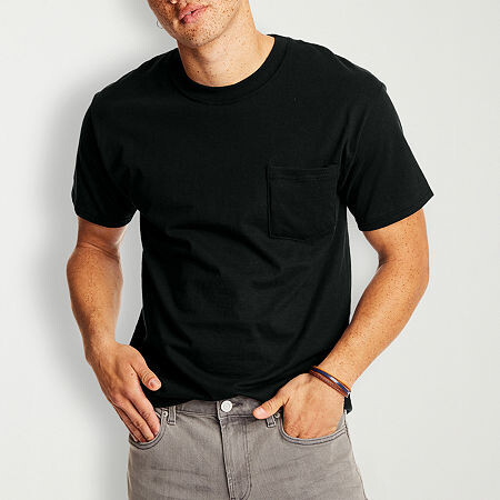 Hanes 2-Pack Heavyweight Unisex Adult Crew Neck Short Sleeve Active 2-pc. T-Shirt