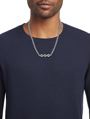 ■HOORSENBUHS■5MM OPEN-LINK■ DIAMOND PENDANT- 30\"■ HOORSENBUHS® | 5MM OPEN-LINK™ NECKLACE WITH DIAMOND PENDANT