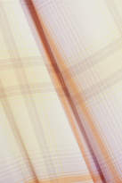 Thumbnail for your product : Marc Jacobs Checked Crepe De Chine Shirt - Yellow