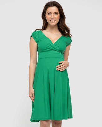 Bamboo Body - Women's Green Midi Dresses - Wrap Dress - Size One Size, XL at The Iconic