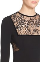 Thumbnail for your product : Alexander McQueen Women's Butterfly Lace Crepe Gown