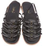 Thumbnail for your product : Saint Laurent Multistrap Leather Sandals