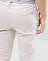 Thumbnail for your product : ASOS Design DESIGN slim cropped chinos in ice pink