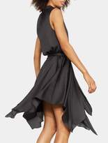 Thumbnail for your product : Halston Smocked Mock Neck Dress