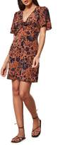Thumbnail for your product : Missguided Floral-Print Twist-Front Mini Dress