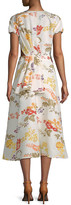 Thumbnail for your product : Rosie Assoulin Swept Away Floral Midi Dress