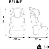 Thumbnail for your product : Nania London Colours Beline Sp Group 123 High Back Car Seat