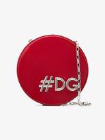 Dolce & Gabbana Red Hashtag Logo Patent Leather Shoulder Bag