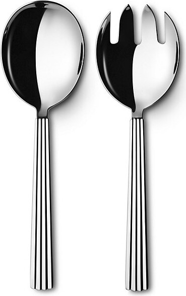 Georg Jensen Bernadotte Cutlery Set, 2 Pcs in Silver