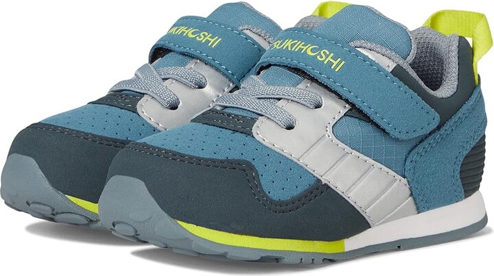 Tsukihoshi Racer (Toddler/Little Kid) Boys Shoes Sea/Lime : 12 Little Kid M, Synthetic/Textile