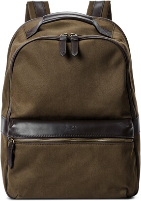 Shinola Runwell Canvas & Leather Laptop Backpack