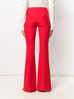 Thumbnail for your product : Derek Lam 10 Crosby Maeve Slit Hem Crosby Cotton Twill Flare Trousers