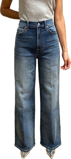 7 For All Mankind Women's Ultra Jo Loose Fit Wide Leg Jeans Swim 32 32